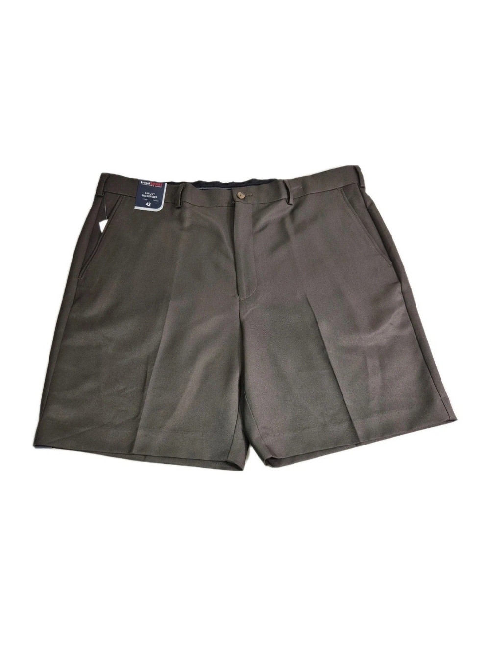 Roundtree & Yorke Men's Shorts Size 42 Travel Smart  Brown Classic Fit  69